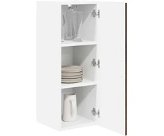 Sieninė spintelė LUCCA 2 pcs Ruda ąžuolo 30 x 31 x 80 cm