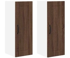 Indaplovės plokštė 2 pcs Rudas ąžuolas 30 x 31 x 80 cm