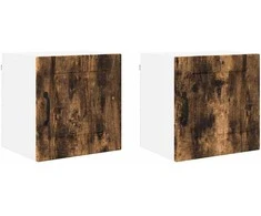 Sieninė spintelė PORTO 2 pcs Rūkyta ąžuolas 40 x 31 x 40 cm