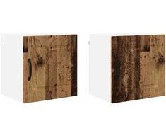 Sieninė spintelė PORTO 2 pcs Senas medis 40 x 31 x 40 cm