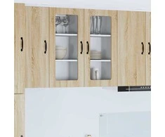 Indaplovės plokštė 2 pcs Sonoma ąžuolas 40 x 31 x 80 cm