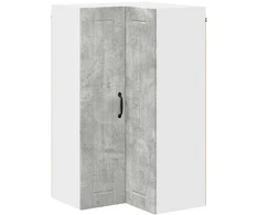 Sieninis kampinis kabinetas LUCCA Betono pilka 57 x 57 x 100 cm