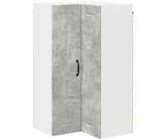 Sieninis kampinis kabinetas PORTO Betono pilka 57 x 57 x 100 cm