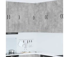 Sieninis kampinis kabinetas LUCCA Betono pilka 57 x 57 x 100 cm