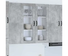 Virtuvės sieninė spintelė Lucca Betono pilka 80 x 31 x 100 cm