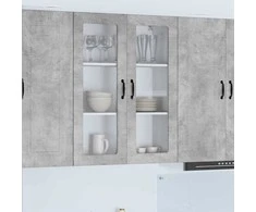 Indaplovės plokštė su lentyna Betono pilka 80 x 31 x 100 cm