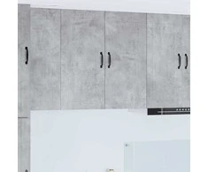 Indaplovės plokštė su lentyna Betono pilka 80 x 31 x 80 cm