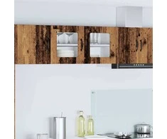 Sieninis stiklinis kabinetas PORTO Senas medis 80 x 31 x 40 cm