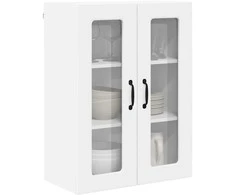 Sieninis stiklinis kabinetas PORTO Balta 60 x 31 x 80 cm