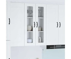 Sieninis stiklinis kabinetas PORTO Balta 60 x 31 x 100 cm
