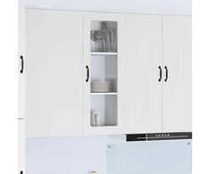 Sieninis stiklinis kabinetas LUCCA Balta 40 x 31 x 100 cm