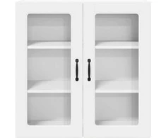 Sieninis stiklinis kabinetas PORTO Balta 80 x 31 x 80 cm