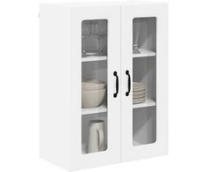 Sieninis stiklinis kabinetas LUCCA Balta 60 x 31 x 80 cm