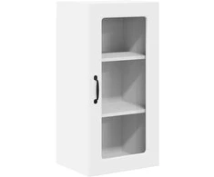 Sieninis stiklinis kabinetas LUCCA Balta 40 x 31 x 80 cm