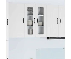 Sieninis stiklinis kabinetas LUCCA Balta 60 x 31 x 80 cm