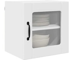 Sieninis stiklinis kabinetas LUCCA Balta 40 x 31 x 40 cm