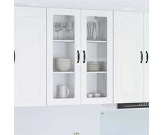 Sieninis stiklinis kabinetas PORTO Balta 80 x 31 x 100 cm