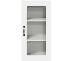 Sieninis stiklinis kabinetas LUCCA Balta 40 x 31 x 80 cm