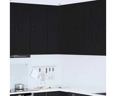 Sieninis kampinis kabinetas PORTO Juoda 57 x 57 x 100 cm