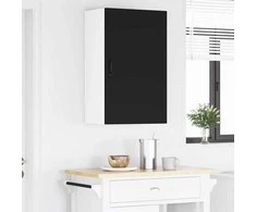 Sieninė spintelė PORTO Juoda 50 x 31 x 80 cm Apdirbta mediena
