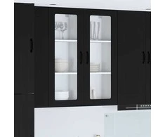 Sieninis stiklinis kabinetas PORTO Juoda 40 x 31 x 100 cm