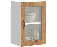 virtuvės sieninė spintelė su stiklinėmis durimis "Porto"
