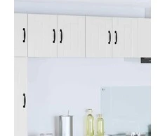 Virtuvės sieniniai spintelės Lucca 2 pcs Itin blizgi balta