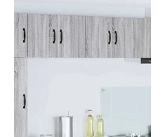 Virtuvės sieniniai spintelės Lucca 2 pcs Pilka sonoma ąžuolo