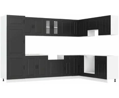 Virtuvės spintelė su saugykla Kalmar Juoda 80 x 46 x 81,5 cm
