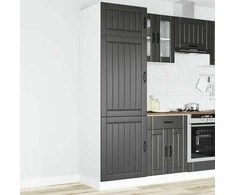 virtuvės spintelė "Lucca" Juodas Engineered Wood