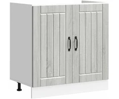 Kriaušės pagrindinė spintelė Lucca 2 pcs Pilkas Sonoma
