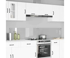 Virtuvės atbraila 2 pcs Skaidrus 110 x 40 cm grūdintas stiklas