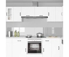 Virtuvės atbraila 2 pcs Skaidrus 120 x 40 cm grūdintas stiklas