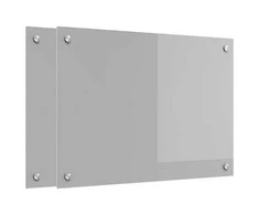 Virtuvės atbraila 2 pcs Šviesiai pilka 70 x 50 cm