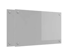 Virtuvės atbraila 2 pcs Šviesiai pilka 80 x 50 cm