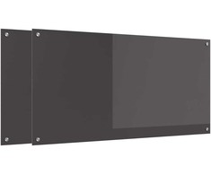 Virtuvės atbraila 2 pcs Tamsiai pilka 120 x 60 cm