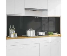 Virtuvės atbraila 2 pcs Tamsiai pilka 100 x 60 cm