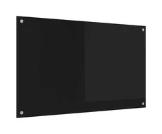 Virtuvės atbraila Juoda 100 x 60 cm grūdintas stiklas