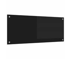Virtuvės atbraila Juoda 100 x 40 cm grūdintas stiklas