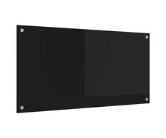 Virtuvės atbraila Juoda 100 x 50 cm grūdintas stiklas