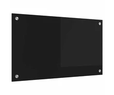 Virtuvės atbraila Juoda 70 x 40 cm grūdintas stiklas