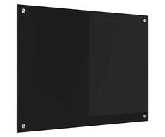 Virtuvės atbraila Juoda 80 x 60 cm grūdintas stiklas