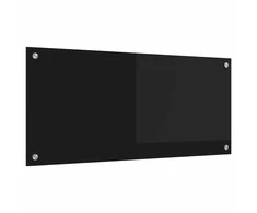 Virtuvės atbraila Juoda 90 x 40 cm grūdintas stiklas