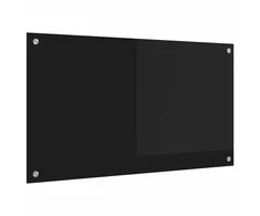 Virtuvės atbraila Juoda 90 x 50 cm grūdintas stiklas