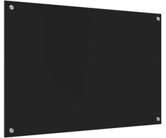 Virtuvės atbraila Juoda 90 x 60 cm grūdintas stiklas