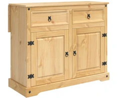 Virtuvės vežimėlis 2 pcs Medaus vaškas 112 x 70 x 91,5 cm