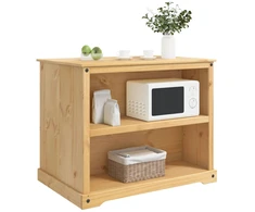 Virtuvės vežimėlis 2 pcs Medaus vaškas 112 x 77 x 91,5 cm
