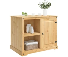 Virtuvės vežimėlis 2 pcs Medaus vaškas 112 x 77 x 91,5 cm