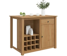 Virtuvės vežimėlis PANAMA 2 pcs Medaus vaškas 112 x 77 x 90 cm