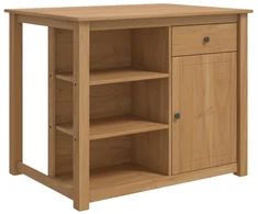 Virtuvės vežimėlis PANAMA 2 pcs Medaus vaškas 112 x 77 x 90 cm